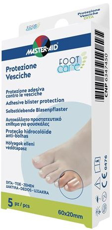 IDROCOLLOIDE MASTER-AID FOOTCARE VESCICHE DITA 60X20 MM 5 PEZZI A2 - Farmaunclick.it