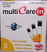 TEST TRIGLICERIDI MULTICARE IN STRISCE CON ASPIRAZIONE CAPIILLARE 5 PEZZI - Farmaunclick.it