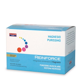 REINFORCE MAGNESIO PURISSIMO 30 BUSTE DI POLVERE SOLUBILE - Farmaunclick.it