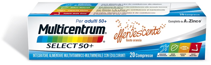MULTICENTRUM SELECT EFFERVESCENTE 20 COMPRESSE - Farmaunclick.it