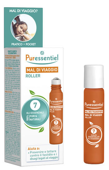 PURESSENTIEL ROLLER MAL DI VIAGGIO 7 OLI ESSENZIALE 5 ML - Farmaunclick.it