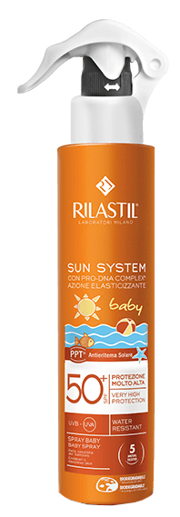 RILASTIL SUN SYSTEM BABY PPT SPF 50+ EMULSIONE SPRAY 200 ML - Farmaunclick.it