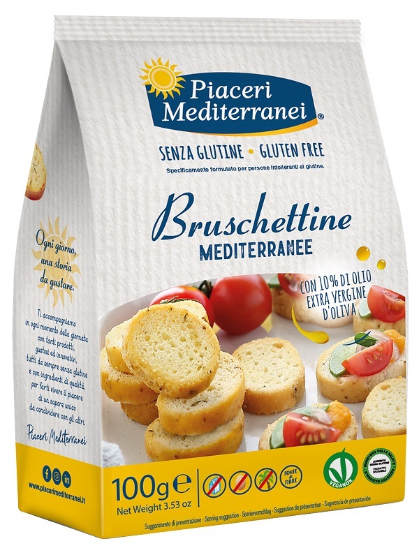 PIACERI MEDITERRANEI BRUSCHETTINE 100 G - Farmaunclick.it