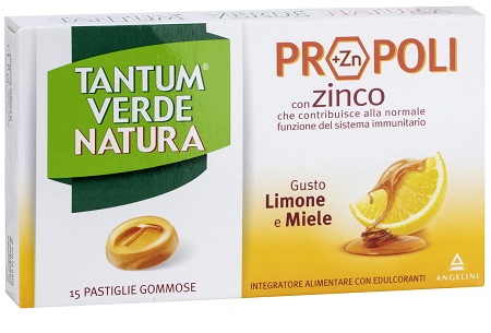 TANTUM VERDE NATURA 15 PASTIGLIE GOMMOSE LIMONE & MIELE - Farmaunclick.it