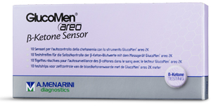 STRISCE MISURAZIONE CHETONEMIA GLUCOMEN AREO B-KETONE SENSOR 10 PEZZI - Farmaunclick.it