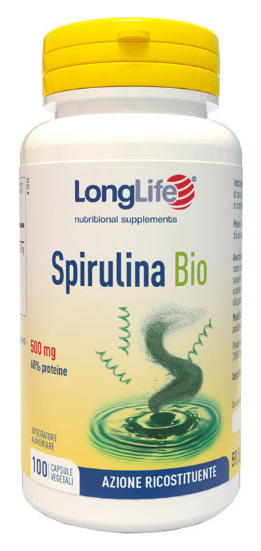 LONGLIFE SPIRULINA BIO 500 MG 100 CAPSULE VEGETALI - Farmaunclick.it