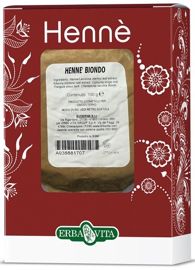 HENNE COLORANTE CAPELLI BIONDO 100 G - Farmaunclick.it