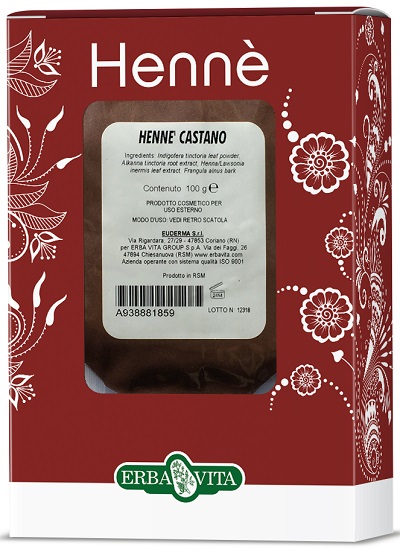 HENNE COLORANTE CAPELLI CASTANO 100 G - Farmaunclick.it