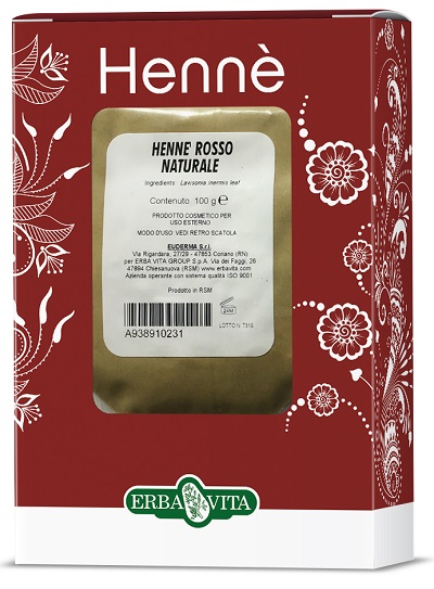 HENNE COLORANTE CAPELLI ROSSO NATURALE 100 G - Farmaunclick.it