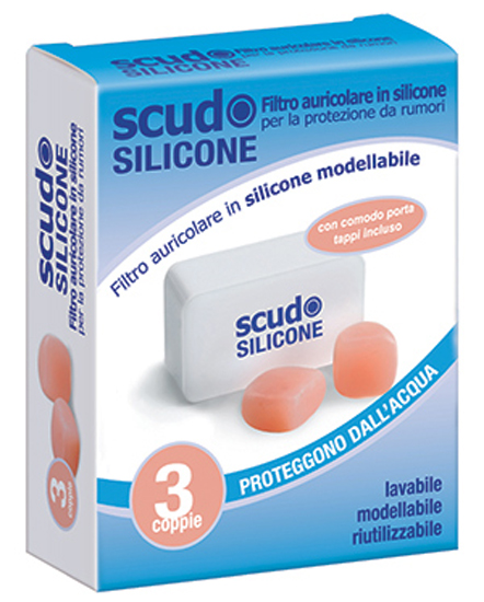 TAPPO AURICOLARE EARPLUG SCUDO IN SILICONE 3 COPPIE 6 PEZZI ARTICOLO 7EN091 - Farmaunclick.it