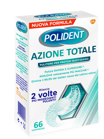 POLIDENT AZIONE TOTALE 66 COMPRESSE - Farmaunclick.it