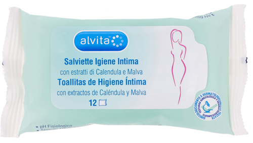 ALVITA SALVIETTE IGIENE INTIMA 12 PEZZI - Farmaunclick.it