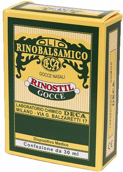 RINOSTIL GOCCE NASALI FLACONE 30ML OLIO RINOBALSAMICO PER LAPROTEZIONE DELLA MUCOSA NASALE E LA PULIZIA DELLE FOSSE NASALI - Farmaunclick.it