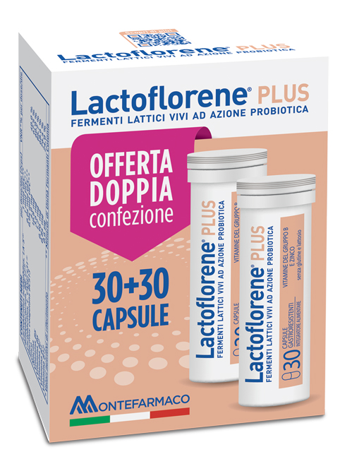 LACTOFLORENE PLUS BIPACK 30 CAPSULE 26,40 G - Farmaunclick.it