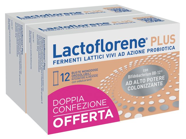 LACTOFLORENE PLUS BIPACK 12 BUSTINE 48 G - Farmaunclick.it