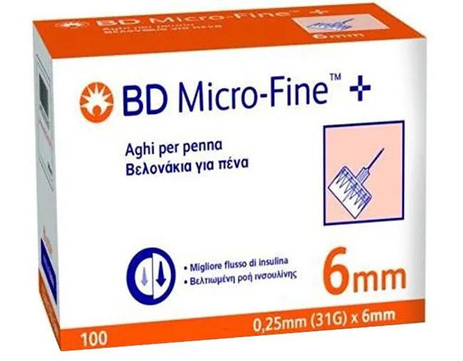 AGO PER PENNA DA INSULINA BD MICROFINE GAUGE 31 6MM 100 PEZZI - Farmaunclick.it