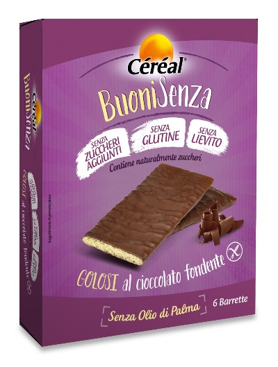 CEREAL BUONI SENZA GOLOSI CIOCCOLATO FONDENTE 6 X 17 G - Farmaunclick.it