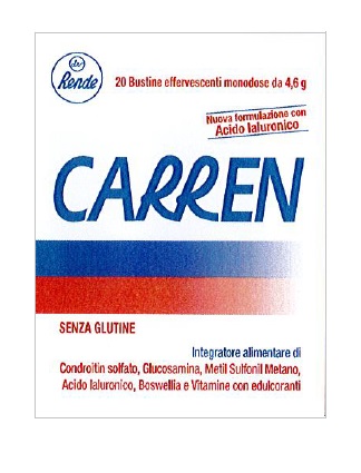 CARREN 20 BUSTINE EFFERVESCENTI MONODOSE DA 4,6 G L'UNA - Farmaunclick.it