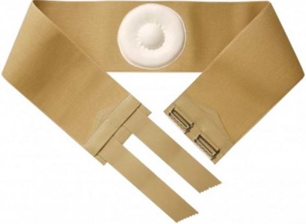 ORIONE 357 CINTO PER ERNIA OMBELICALE CON PELOTTA RIVESTITA IN PELLE BEIGE 12 - Farmaunclick.it