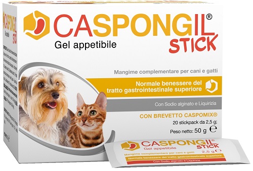 CASPONGIL STICK GEL APPETIBILE 20 STICKPACK DA 2,5 G - Farmaunclick.it