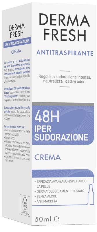 DERMAFRESH 48H IPERSUDORAZIONECREMA 50 ML - Farmaunclick.it