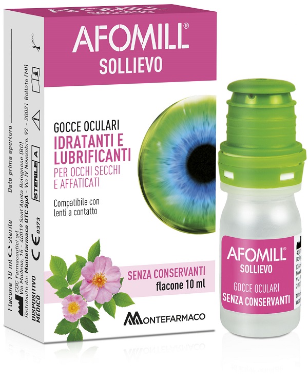 AFOMILL SOLLIEVO GOCCE OCULARI SOLLIEVO OCCHI 10 ML - Farmaunclick.it