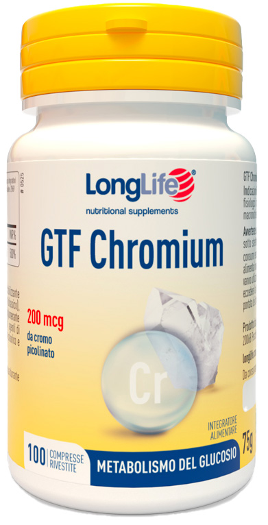 LONGLIFE GTF CHROMIUM 100 COMPRESSE - Farmaunclick.it