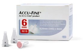 AGO PER PENNA DA INSULINA ACCU-FINE PEN NEEDLE ACCU-CHEK GAUGE 32 X 6MM 100 PEZZI - Farmaunclick.it