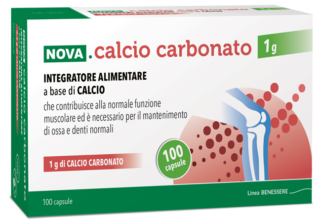 NOVA CALCIO CARBONATO 1 G 100 CAPSULE - Farmaunclick.it