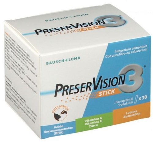 PRESERVISION 3 30 STICK OROSOLUBILI DA 2 G - Farmaunclick.it