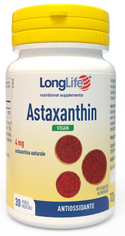 LONGLIFE ASTAXANTHIN 30 PERLE VEG - Farmaunclick.it