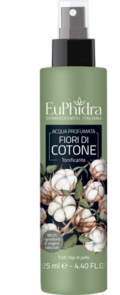 EUPHIDRA ACQUA PROFUMATA COTONE IN FLACONE CON ETICHETTA POMPA SPRAY - Farmaunclick.it