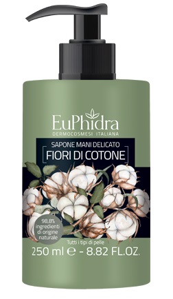 EUPHIDRA SAPONE LIQUIDO MANI COTONE IN FLACONE CON ETICHETTA DISPENSER - Farmaunclick.it