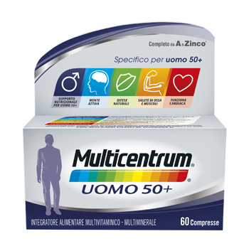 MULTICENTRUM UOMO 50+ 60 COMPRESSE - Farmaunclick.it