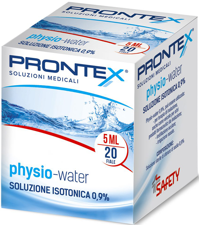 SOLUZIONE FISIOLOGICA PRONTEX PHYSIO ISOTONIC 20 FIALE DA 5 ML - Farmaunclick.it