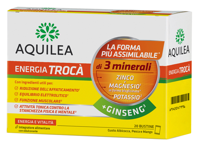 AQUILEA ENERGIA TROCA'+GINSENG 20 BUSTINE - Farmaunclick.it