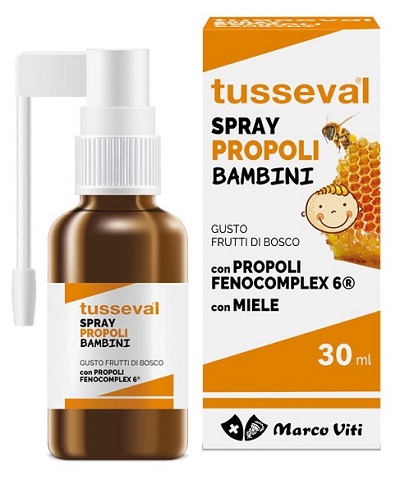 TUSSEVAL GOLA PROPOLI SPRAY PER BAMBINI 30 ML - Farmaunclick.it
