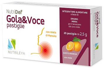 NUTRIDEF GOLA & VOCE ARANCIA 20 PASTIGLIE - Farmaunclick.it
