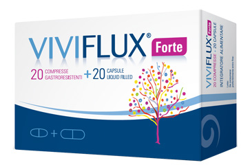 VIVIFLUX FORTE 20 COMPRESSE GASTRORESISTENTI + 20 CAPSULE LIQUID FILLER - Farmaunclick.it