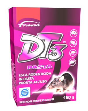 DT3 PASTA ESCA RODENTICIDA PRONTA ALL'USO 150 G - Farmaunclick.it
