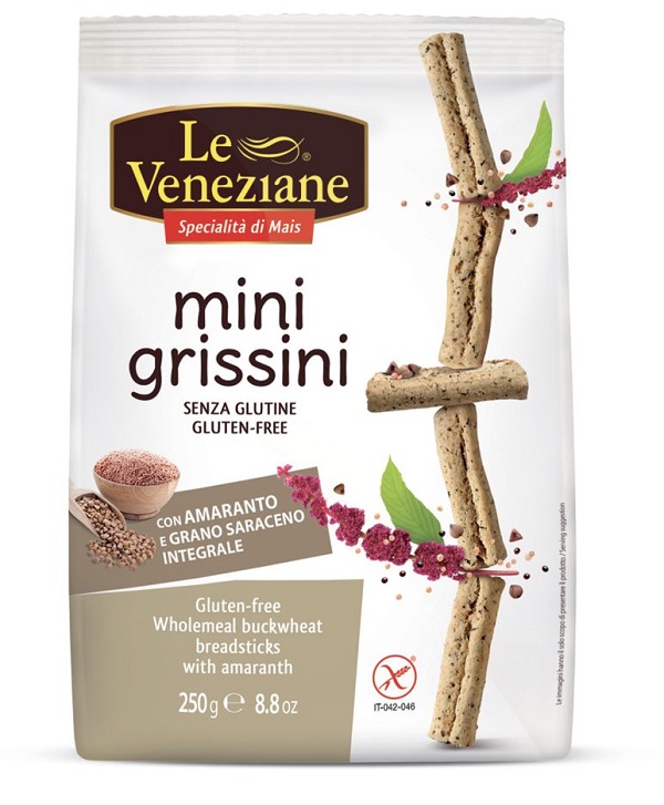 LE VENEZIANE MINIGRISSINI GRANO SARACENO INTEGRALE CON AMARANTO 250 G - Farmaunclick.it