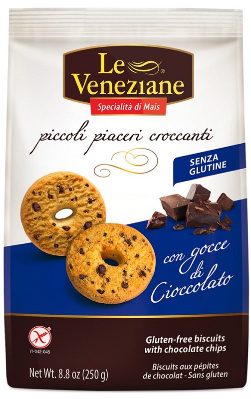LE VENEZIANE BISCOTTI GOCCE DI CIOCCOLATO 250 G - Farmaunclick.it