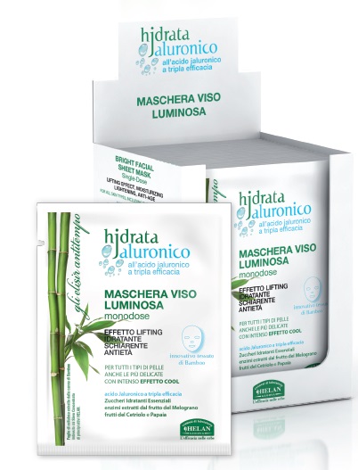 HJDRATA JALURONICO MASCHERA VISO LUMINOSA MONODOSE 15 ML - Farmaunclick.it