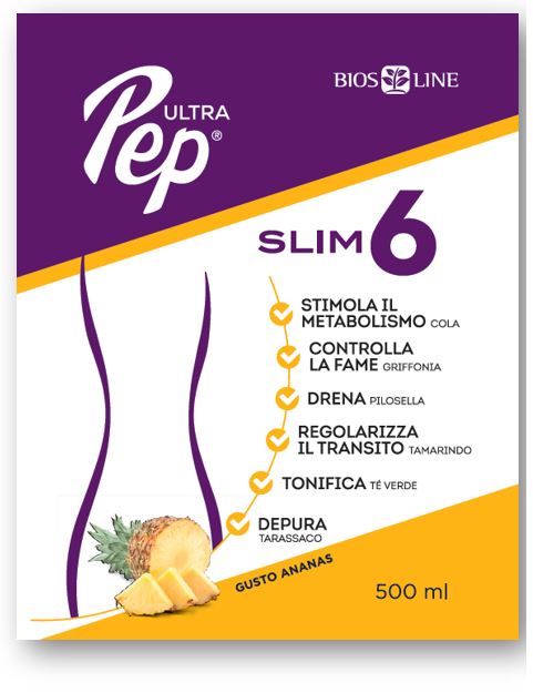 ULTRA PEP SLIM 6 ANANAS 500 ML CON EDULCORANTE - Farmaunclick.it