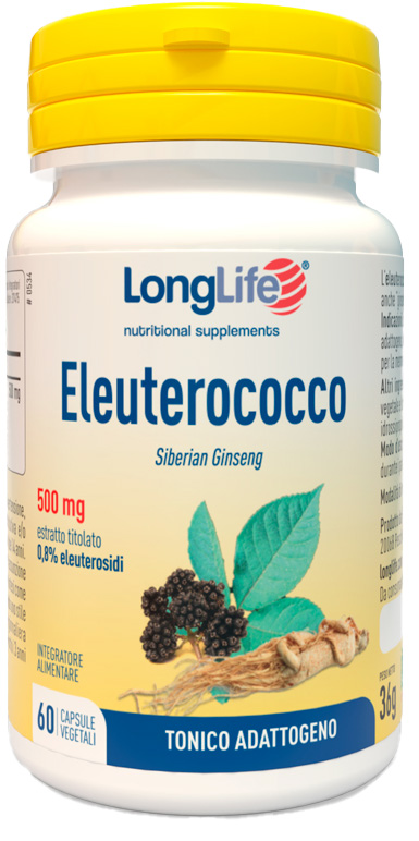 LONGLIFE ELEUTEROCOCCO 0,8% 60 CAPSULE 500MG - Farmaunclick.it