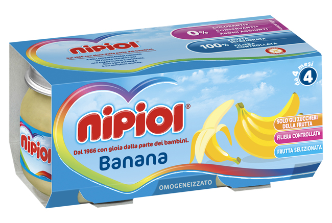 NIPIOL OMOGENEIZZATO BANANA 2 X 80 G - Farmaunclick.it