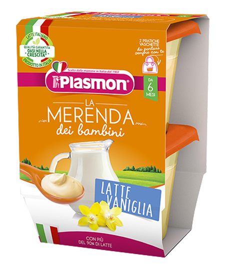 PLASMON LA MERENDA DEI BAMBINI MERENDE LATTE VANIGLIA ASETTICO 2 X 120 G - Farmaunclick.it