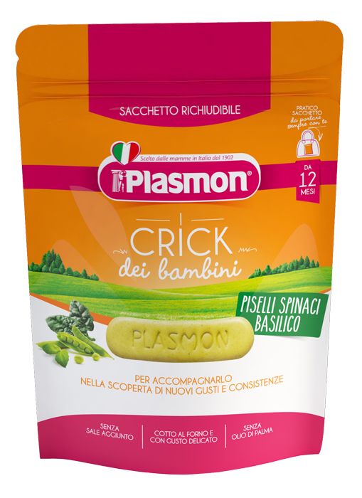 PLASMON CRICK SPINACI E PISELLI 100 G - Farmaunclick.it
