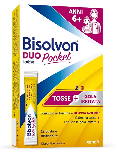 BISOLVON DUO POCKET LENITIVO NEW 12 BUSTINE - Farmaunclick.it