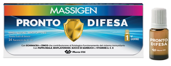 MASSIGEN PRONTO DIFESA 14 FLACONI X 10 ML - Farmaunclick.it